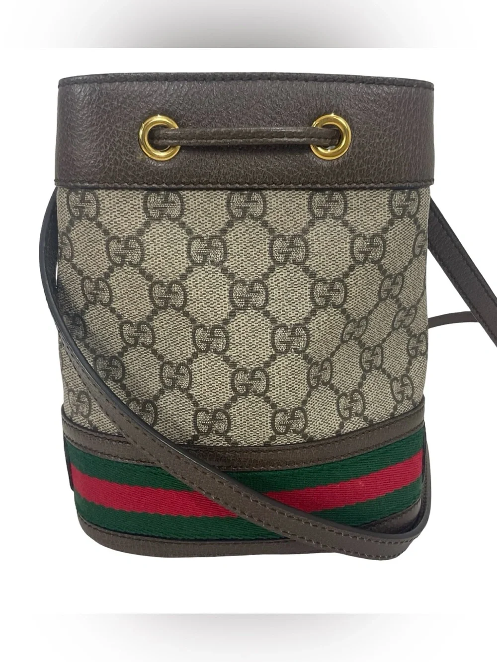 Gucci Mini Ophidia GG Supreme Bucket Bag - Picture 2 of 16